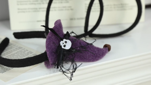 Halloween Phụ kiện tóc với vải mềm phù thủy Mũ sắt cosplay headbands cho trang phục bên trường sự kiện