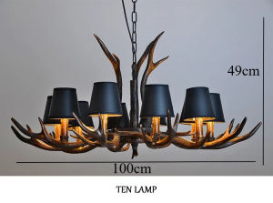 R Antlers LED Chandelier Table Dining Living Room Kitchen Accesories Pendant Lamp Home Decoration Interior Lighting Fixture