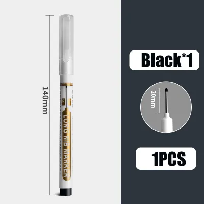 20mm Acrylic Paint Marker Pen Long Tip White Black Red Blue Mugs Painting Deep Hole Extension Marker Pens