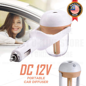 DC 12V Portable Mini Car Diffuser Air Purifier Aromatherapy Freshener Cool Mist Sprayer / Penyegar Pewangi Kereta