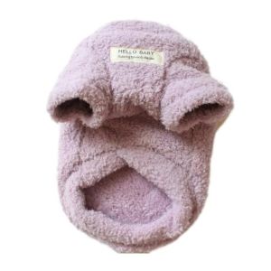 EASYEAH Plush Dog Sweater Winter Warm Soft Puppy Coat Jacket Fashion Dog Supplies Dog Clothes for Small Dogs