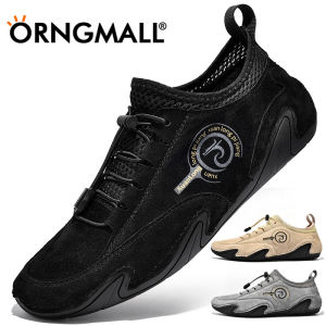 ORNGMALL Formal for Men Leather Casual Shoes New In Fashion Outdoor Sneakers Handmade High Quality Loafers Shoes Luxury Men Soft Sole Leather Shoes for Men Original Brand 38-48