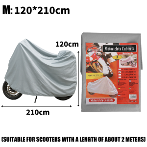 M/L/XL Rainproof Motorcycle Cover / Sunshade Dustproof Motorcycle Clothes / Universal Single-layer Electric Bicycle Cover / Outdoor Motorcycle Rain Cover