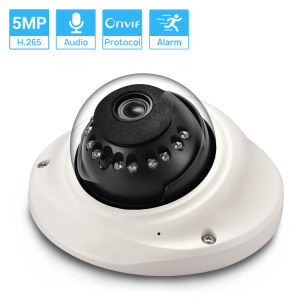 Hamrol H.265 5MP 3MP 2MP IP Camera 1080P PoE IP66 Waterproof IR 20M Night Vision Audio Dome CCTV Security Camera Outdoor Indoor Use
