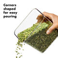 OXO Houseware Steel POP Container Rectangle - 2.5L (BPA-Free & Stainless Steel Cap). 