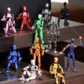 Titan Dummy 13 3D Printed Action Figure Dummy Joint Movable Action Figure 3D Puzzle DIY Lucky 13 Multi-sendi Bergerak Robot Dekompresi Merakit Mainan Dummy 13 Articulated. 