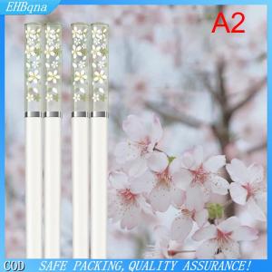 [COD] Amber Cherry Blossom Alloy Chopsticks Chinese Chopsticks Reusable Tableware