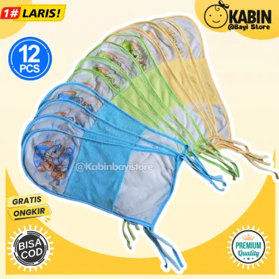 1 Lusin (12pcs) Popok Handuk Tali Bayi Newborn Murah karakter