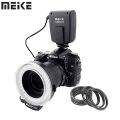Meike FC-100 Macro LED Ring Flash Bundle With 8 Adapter Ring For Canon Nikon Pentax Olympus Panasonic DSLR Camera Flash V HD130. 