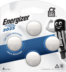Energizer Lithium Coin 2025 Batteries 4pcs