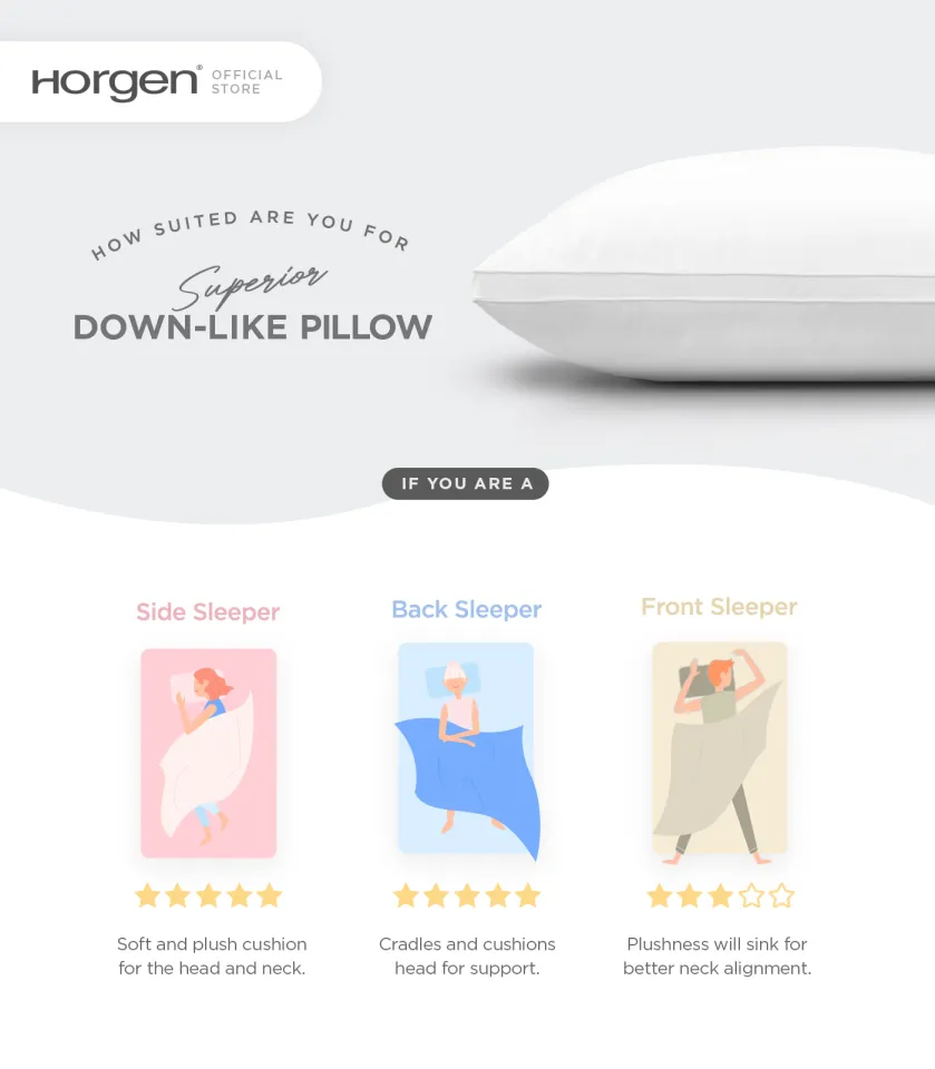 Horgen Hotel At Home Superior Down like Microfibre Pillow Lazada