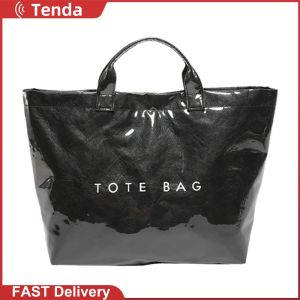 Linh hoạt PVC Túi tote cho phụ nữ rộng rãi và bền túi xách cho hàng ngày và du lịch sử dụng