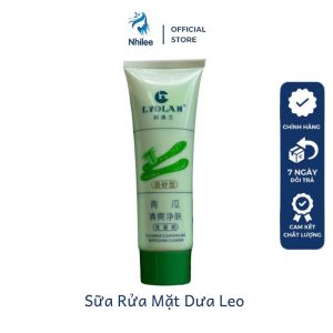 Sữa rửa mặt nội địa trung Lyolan NL340 con bò sữa và dưa leo giúp làm sạch da trắng sáng mịn màng 120g