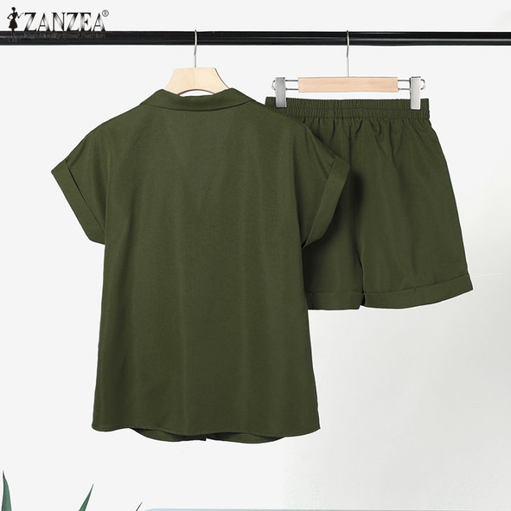 BB%5B3%20Days%20Delivery%5D%20Celmia%20ZANZEA%20Womens%20Vintage%20Terno%20Outfits%20OOTD%20Sets%20Lapel%20Shirts%20Loose%20Elastic%20Waist%20A-Line%20Pants%20Suits%20#8%20-%20Image%207