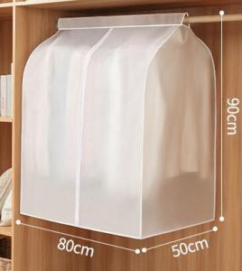 Clothes Storage Bag PEVA Transparent Dust Cover Fully Enclosed Garment Suit Clothes Cover Clothes Storage