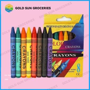 GoldSun 1Pack Crayons 8 Colors Quality Kids Art Painting Ordinary Crayons School Supplies