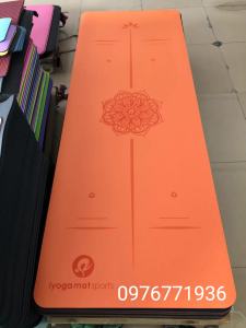 Thảm Tập Yoga PU Cao Su Xơ Dừa Mẫu Cải Tiến Mới Bề Mặt Thám Nhám Tặng Kèm Túi Đựng.