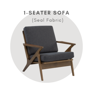 Alora Furniture - ASTON Fabric Sofa / 1 Seater Sofa / 2 Seater Sofa / 3 Seater Sofa / Fabric Cushion / Fabric Sofa Set / Sofa Kain / 布制沙发