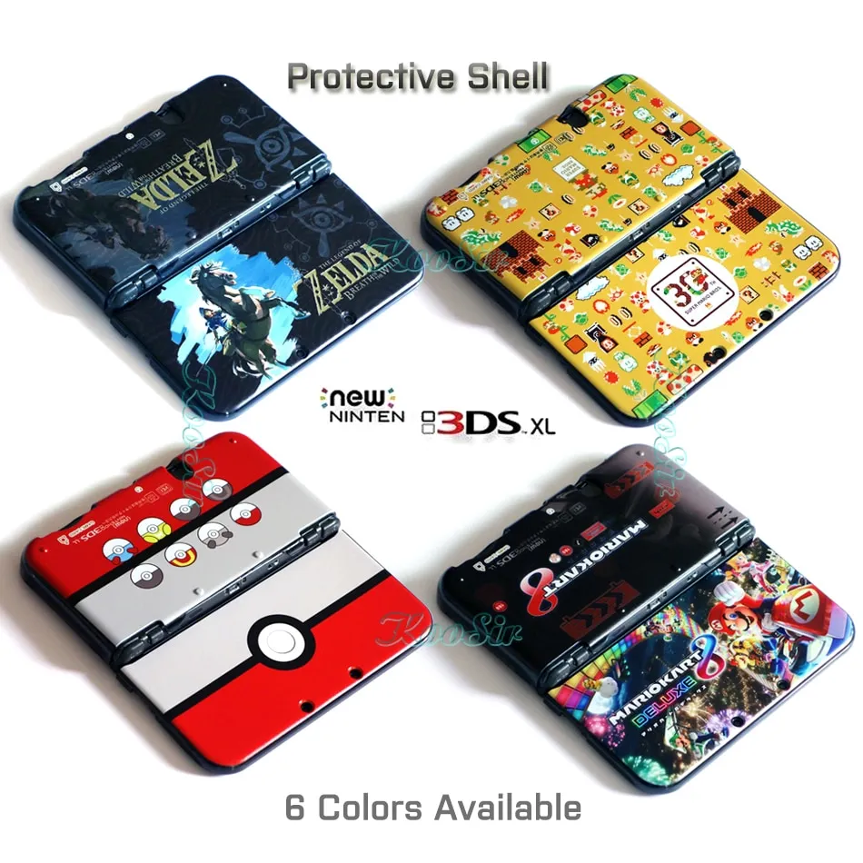 Protective Case for Nintend NEW 3DS XL LL Housing Pokeball Pikachus  Pattern Shell Cover Skin for Nintendo NEW 3DSLL Console