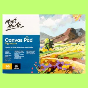 Mont Marte Canvas Pad 10 Sheet 280gsm A3/A4/A5 - Ideal for All Skill Levels