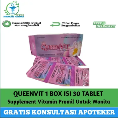 QUEENVIT 30 TABLET - Suplemen Vitamin Promil Untuk Wanita