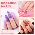 Gel Kit with U V Light and Drill Starter Kit 16 Colors Gel 4PC Poly Kit Base Top Coat Kit Nail Stickers Professional Gel Manicure Kit with Everything Gift for Women. 