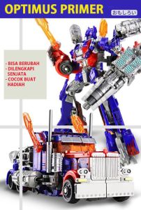 Mainan Anak Laki-Laki Robot 2in1 Transformer Bumblebee Optimus Prime