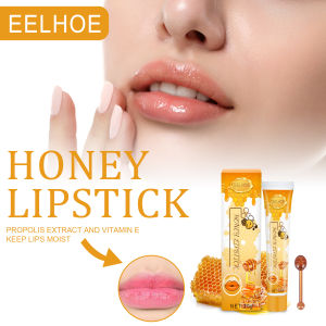 Eelhoe Honey Lipstick Moisturizing Nourishing Anti-wrinkle Exfoliating Lip Balm Fade Lip Lines Anti-Crack Lip Oil Repair Lip Care Cosmetics(20g)