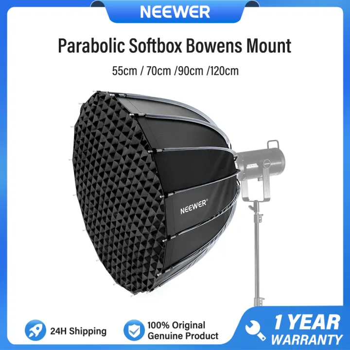 NEEWER Parabolic Softbox Bowens Mount(55/70/90/120cm), NS55P/NS70P/NS90P/NS120P Diffusers for Video Continuous Lighting