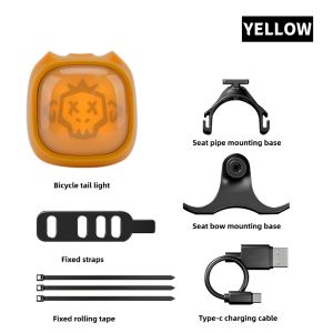 Intelligent Start Stop Rear Light Waterproof Long Battery Life Ultralight Smart Brake Sensor Taillight For Road Mountain Bike