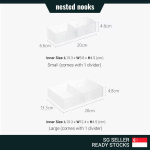 Drawer Storage Container Box Organizer with Removable Divider Frosted Plastic Organiser Box Desk Drawers