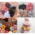 Scrunchie ikat rambut cepol / kuncir rambut kain scrunchie jumbo. 