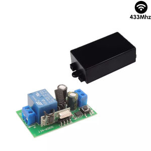 WenQia 110V 220V 10A 1CH Relay ReceiverRf 433MHz Wireless Remote Control Switch Module for Home Lights/Fan/Appliances ON OFF