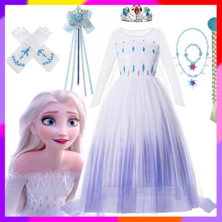 【Ready Stock】 ] & Y97 fancy disney frozen 2 costume for girls princess ...