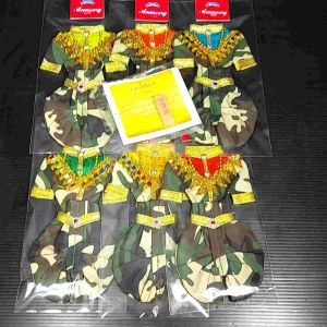 ชุดแก้บนไอ้ไข่ เด็กวัดเจดีย์ 7" 10 ชุด รูปตัวเลข ราคาโรงงาน พร้อมส่ง - ชุดแก้บน ชุดไอ้ไข่ เด็กวัดเจดีย์ ชุดทหาร คละสี งานสวยมากๆ (1 ชุด แถม ธูปตัวเลข 1 อัน) - 10 ชุด ราคา 790 บาท ขนาด 4x7 นิ้ว #ชุดไอ้ไข่ #ชุดแก้บน