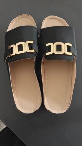 [Free Shipping] 2026 Summer New Metal Buckle Thick-Soled Sandals For Women Casual And Versatile Open-Toe Slippers For Outdoor Wear