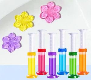 Toilet Bowl Gel Cleaner Flower Stamp Toilet Deodorizing Gel Stamp Toilet Flask Odor - Keimav