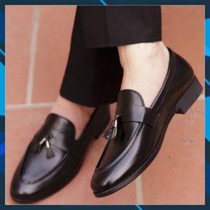 Giày Lười Da Nam Đế Khâu Chắc Chắn Da Bò Bảo Hành 12 Tháng Mã D65