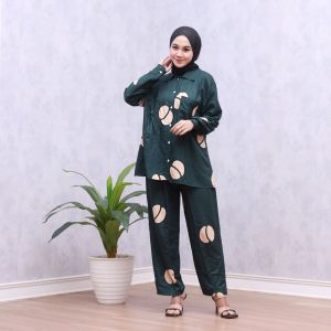 one set wanita kekinian 2021 daster arab setelan wanita terbaru/ one set rayon/setelan wanita terbaru 2021/setelan tie dye jumbo/ baju setelan jumbo bb 70kg/ setelan rayon motif terbaru/Daster arab setelan celana panjang renda one set wanita kekinian