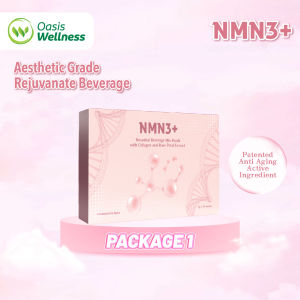 NMN3+ Botanical Beverage "冻龄回春饮" - (3g x 20 sachets) Mix Peach With Collagen & Rose Petal Extract | Delays Aging | Anti-Wrinkles | Enhances Metabolism