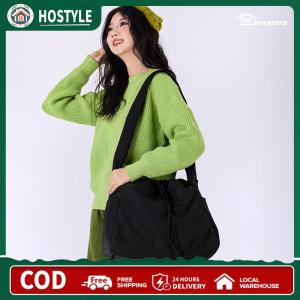Nylon Drawstring Bag Slouchy Crossbody Bag Messenger Bag for Women Work Shopping Travel