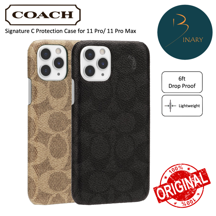 Coach Slim Wrap Case for iPhone 11 Pro Signature C Wrap Khaki