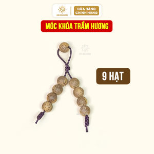 Móc khóa trầm hương treo chìa khóa điện thoại túi xách balo Sơn Mộc Hương phụ kiện phong thủy mang lại may mắn tài lộc