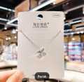 Kalung Cherry Rantai Silver Titanium Anti Karat Selamanya / Kalung Perempuan / Kalung Wanita Elegan. 