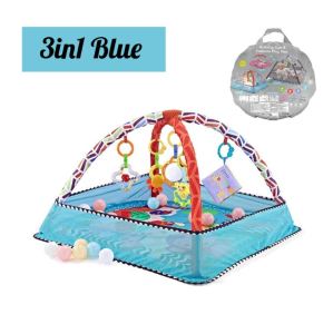 **Malaysia Seller** 3in1 Playgym Baby Playgym Ball Pit Activity Mat Removable Toys Bars & Walls Infant Marine Ball Pool