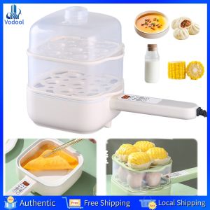 [Vodool Home Mall] Anti-scald Egg Boiler Holds Up To 12 Eggs Electric Egg Cooker Auto Shutoff Multifunctional Egg Poacher for Soft Boiled Eggs