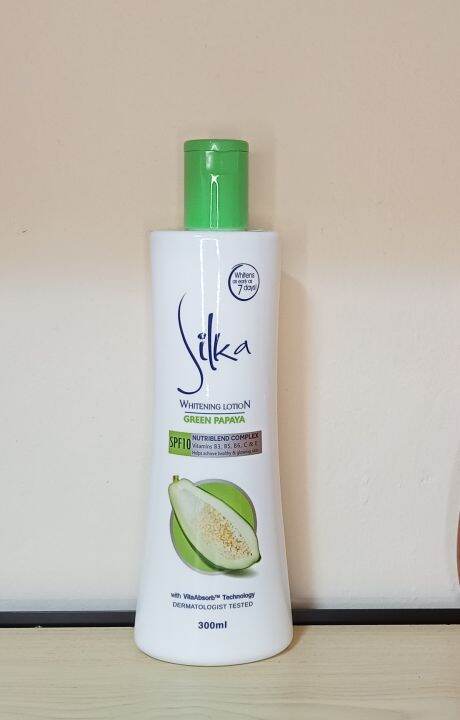 SILKA WHITENING LOTION GREEN PAPAYA 300 ML | Lazada PH