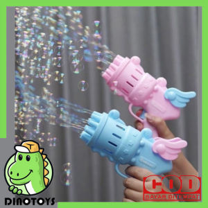 DINOTOYS Mainan Anak Bubble MA13 Dream Guns Angel Pistol Gelembung Sabun 10 Hole Tembakan Gelembung
