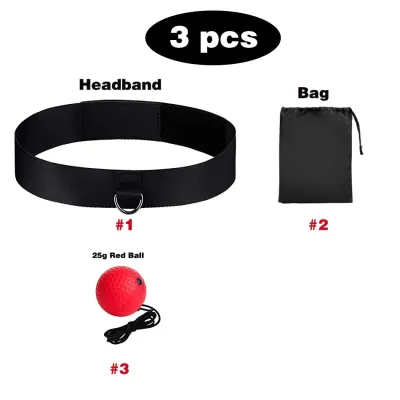 GYMPRO Boxing Reflex Ball Boxing Balls with Headband Punching Speed Fight Skill and Hand Eye Coordination Training