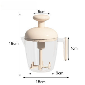 Purrhappy Manual Egg Whisk Press Mixer Semi Automatic Hand Beater Stainless Steel Saringan Baking Kitchen Rumah Tangga